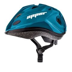 Meteor Kask dziecięcy KS07 Apper ciemnoniebieski, Kolor: turkusowy, Rozmiar: 48-52
