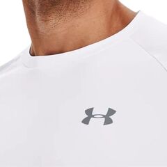 UNDER ARMOUR t-shirt męski koszulka treningowa UA Tech 2.0 biała, Kolor: biały, Rozmiar: L, 4 zdjęcie