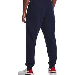 UNDER ARMOUR spodnie dresowe męskie joggery UA Rival Fleece, Kolor: granatowy, Rozmiar: L, 2 zdjęcie