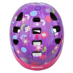 Meteor Kask dziecięcy MA-2  Flower, Kolor: fioletowy, Rozmiar: 52-56, 5 zdjęcie