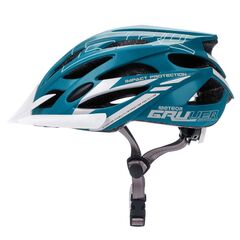 Meteor Kask rowerowy Gruver morski, Kolor: niebieski, Rozmiar: 58-61