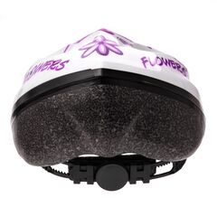 Meteor Kask rowerowy dla dziecka MV5-2 Spider czarny, Kolor: biały, Rozmiar: 48-52, 6 zdjęcie