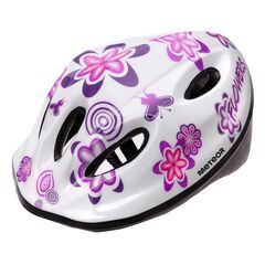 Meteor Kask rowerowy dla dziecka MV5-2 Spider czarny, Kolor: biały, Rozmiar: 48-52, 2 zdjęcie