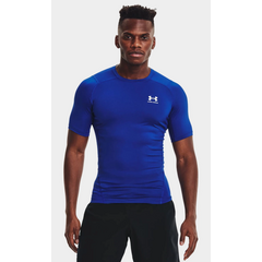 UNDER ARMOUR koszulka na siłowinię męska UA HG Comp niebieski, Kolor: niebieski, Rozmiar: XXL