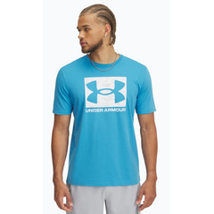 UNDER ARMOUR t-shirt męski koszulka treningowa UA ABC CAMO BOXED LOGO niebieska, Kolor: niebieski, Rozmiar: L