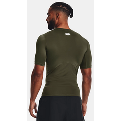 UNDER ARMOUR t-shirt męski koszulka treningowa UA HG Armour Comp SS zielony, Kolor: zielony, Rozmiar: XXL, 6 zdjęcie