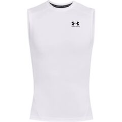 UNDER ARMOUR koszulka na siłowinię męska UA HG Comp SS biała, Kolor: biały, Rozmiar: XXL, 2 zdjęcie