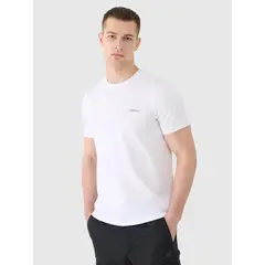 4F t-shirt męski koszulka bawełniana 4FWSS25TTSHM2003 biała, Kolor: biały, Rozmiar: L