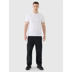 4F t-shirt męski koszulka bawełniana 4FWSS25TTSHM2003 biała, Kolor: biały, Rozmiar: XL, 3 zdjęcie