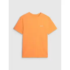 4F t-shirt męski koszulka bawełniana 4FWSS25TTSHM2003 pomarańczowa, Kolor: pomarańczowy, Rozmiar: L, 6 zdjęcie