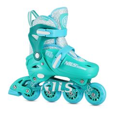 NILS EXTREME rolki regulowane dla dzieci do nauki jazdy NA13102, Kolor: zielony, Rozmiar: 30-33