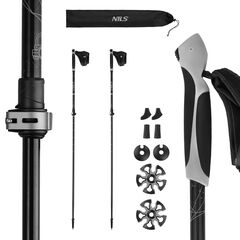 NILS CAMP kije do nordic walking 2 sekcyjne aluminiowe 125cm NW8612