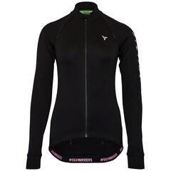 SILVINI Koszulka rowerowa z długim rękawem damska Women Jersey LAVERONA, Kolor: czarny, Rozmiar: S