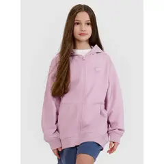4F bluza dla dziewczynek bawełniana 4FJWSS25TSWSF1482 fioletowa, Kolor: fioletowy, Rozmiar: 158