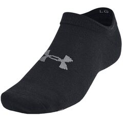 UNDER ARMOUR zestaw skarpetek stopek 6 par Essential No Show czarne, Kolor: czarny, Rozmiar: M