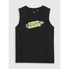 4F koszulka dziecięca bezrękawnik dla chłopca 4FJWSS25TSLEM164 czarna, Kolor: czarny, Rozmiar: 152, 2 zdjęcie