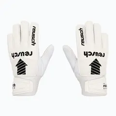 Rękawice bramkarskie dziecięce REUSCH Legacy Arrow Solid Junior białe, Kolor: biały, Rozmiar: 7