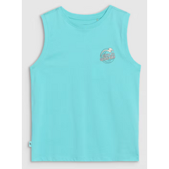 4F koszulka dziecięca bez rękawków dla chłopca 4FJWSS25TSLEM162 miętowa, Kolor: niebieski, Rozmiar: 146, 2 zdjęcie
