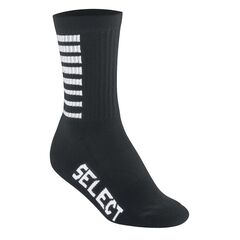 SELECT skarpety piłkarskie treningowe getry Striped czarne, Kolor: czarny, Waga: 0.075, Rozmiar: 46-48