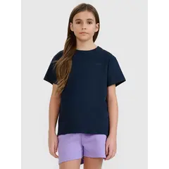 4F t-shirt dziecięcy koszulka dla dziewczynki 4FJWMM00TTSHF2332 granatowa, Kolor: granatowy, Rozmiar: 146
