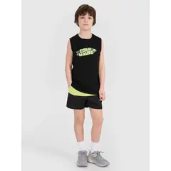 4F koszulka dziecięca bezrękawnik dla chłopca 4FJWSS25TSLEM164 czarna, Kolor: czarny, Rozmiar: 152, 4 zdjęcie