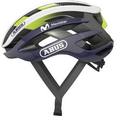 ABUS kask rowerowy z wentylacją AirBreaker Movistar Team, Kolor: granatowy, Rozmiar: 59-61