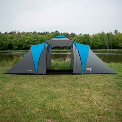 NILS CAMP namiot turystyczny z przedsionkiem rodzinny NC6031 HIGHLAND, Kolor: szary, 4 zdjęcie