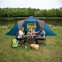 NILS CAMP namiot turystyczny z przedsionkiem rodzinny NC6031 HIGHLAND, Kolor: granatowy, 4 zdjęcie