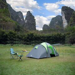 NILS CAMP namiot turystyczny 4 osobowy NC6431 HIGHLAND, Kolor: zielony, 4 zdjęcie
