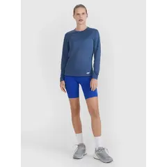 4F krótkie legginsy damskie sportowe 4FWSS25TFSTF027 niebieskie, Kolor: niebieski, Rozmiar: S