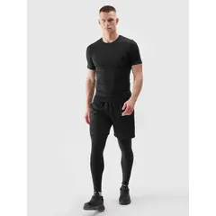 4F legginsy sportowe męskie spodnie 4FWSS25TFTIM338 czarne, Kolor: czarny, Rozmiar: M