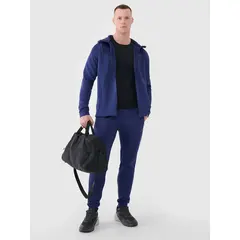 4F spodnie dresowe męskie bawełniane 4FWSS25TFTRM0836 granatowe, Kolor: granatowy, Rozmiar: 3XL