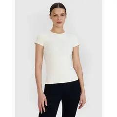 4F koszulka damska t-shirt do ćwiczeń 4FWSS25TFTSF1270 biały, Kolor: biały, Rozmiar: M/L