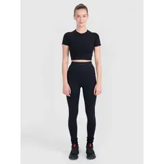 4F koszulka crop-top do ćwiczeń fitness 4FRSS25TFTSF1757 czarny, Kolor: czarny, Rozmiar: M/L, 3 zdjęcie