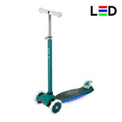 NILS EXTREME hulajnoga trójkołowa świecąca LED HLB1310 zielona, Kolor: zielony, Rozmiar: one size