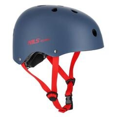 NILS EXTREME kask skatingowy orzeszek MTW001 szary/czerwony, Kolor: czerwony, Rozmiar: 59-65