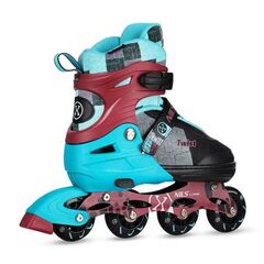 NILS EXTREME rolki rekreacyjne z kauczukowymi kołami NA13810 TWIST, Kolor: niebieski, Rozmiar: 31-34, 3 zdjęcie
