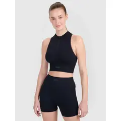 4F top koszulka damska na ramiączkach 4FRSS25TFSLF721 czarna, Kolor: czarny, Rozmiar: M/L