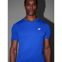 4F koszulka do biegania t-shirt męski 4FWSS25TFTSM1262 niebieski, Kolor: niebieski, Rozmiar: L/Xl, 4 zdjęcie