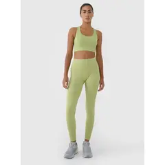 4F legginsy sportowe damskie do ćwiczeń 4FRSS25TFTIF309 zielone, Kolor: zielony, Rozmiar: XS/S