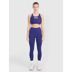 4F legginsy sportowe damskie do ćwiczeń 4FWSS25TFTIF304 granatowe, Kolor: granatowy, Rozmiar: L, 5 zdjęcie