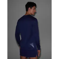 4F koszulka z długim rekawem treningowa longsleeve 4FWSS25TFLOM326 granatowa, Kolor: granatowy, Rozmiar: S, 5 zdjęcie