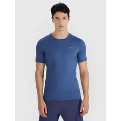 4F koszulka do biegania t-shirt męski 4FWSS25TFTSM1263 granatowy, Kolor: granatowy, Rozmiar: S