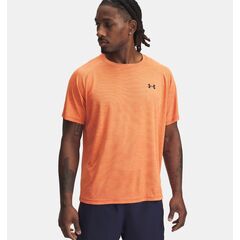 UNDER ARMOUR koszulka treningowa t-shirt męski UA Tech Textured SS pomarańczowa, Kolor: pomarańczowy, Rozmiar: L