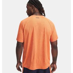 UNDER ARMOUR koszulka treningowa t-shirt męski UA Tech Textured SS pomarańczowa, Kolor: pomarańczowy, Rozmiar: L, 2 zdjęcie