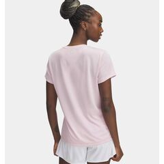 UNDER ARMOUR koszulka sportowa t-shirt damski Tech SSC - Solid różowa, Kolor: różowy, Rozmiar: S, 2 zdjęcie