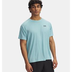 UNDER ARMOUR koszulka treningowa t-shirt męski UA Tech Textured SS niebieska, Kolor: niebieski, Rozmiar: L