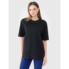 4F koszulka bawełniana t-shirt damski 4FRSS25TTSHF2694 czarny, Kolor: czarny, Rozmiar: XS