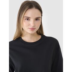 4F koszulka bawełniana t-shirt damski 4FRSS25TTSHF2694 czarny, Kolor: czarny, Rozmiar: S, 3 zdjęcie