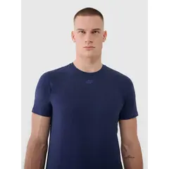 4F koszulka męska t-shirt treningowa szybkoschnąca 4FWSS25TFTSM1344 granatowa, Kolor: granatowy, Rozmiar: S, 2 zdjęcie